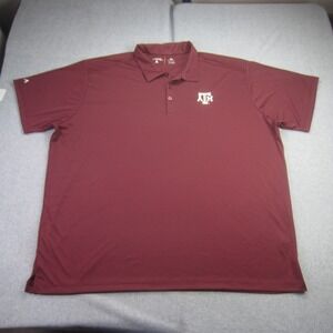 Texas A&M Aggies Polo Shirt Mens 3XL Maroon Antigua Performance Golf NCAA